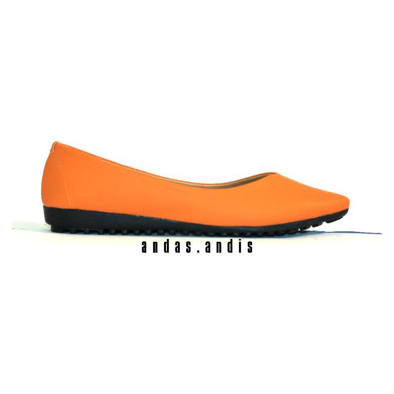 Sepatu Wanita Flatshoes Polos PU Andis An48