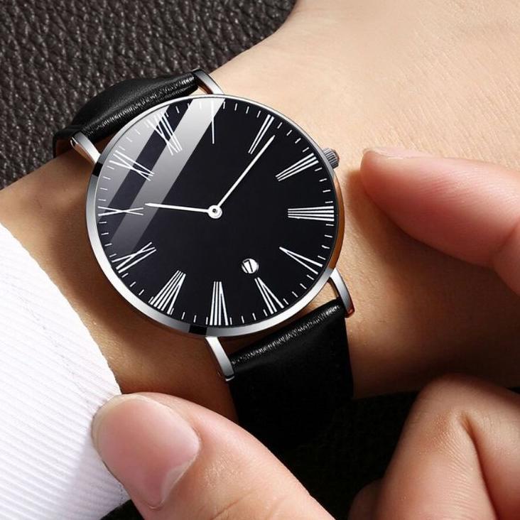 jam tangan pria elegan mewah full stiles tipis Sempel tali pasir "MAN.25Au22ᵟ"