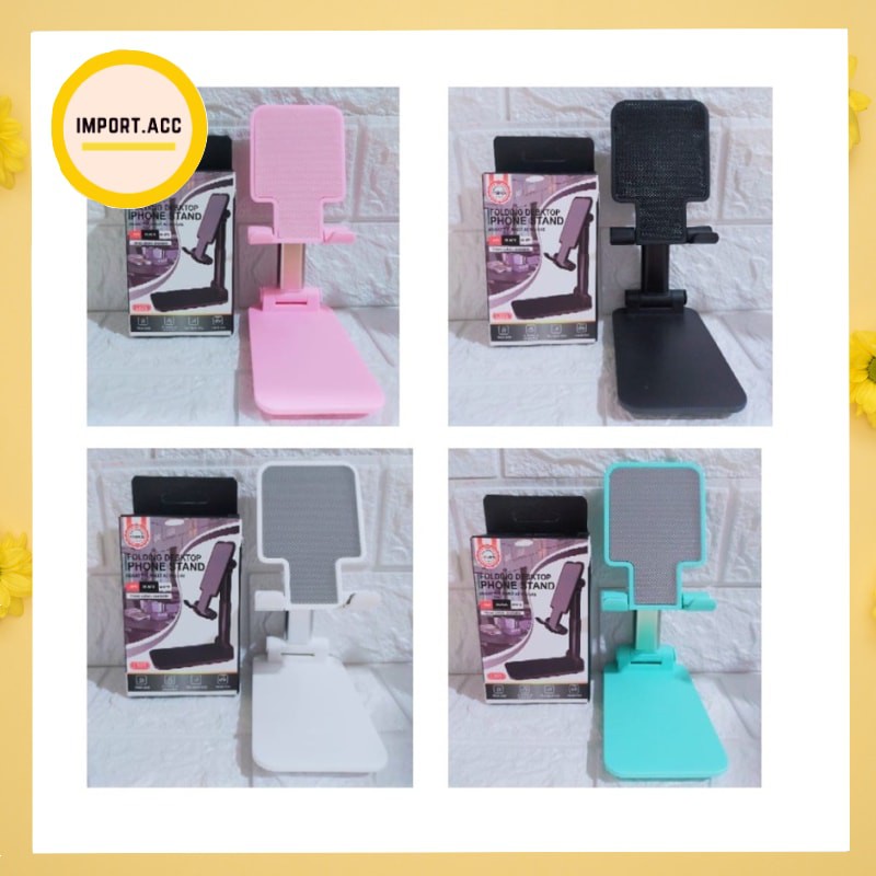 DESKTOP FOLDING MULTI STAND PHONE HOLDER 23 HP TABLET DUDUKAN HANDPHONE MEJA BRACKET