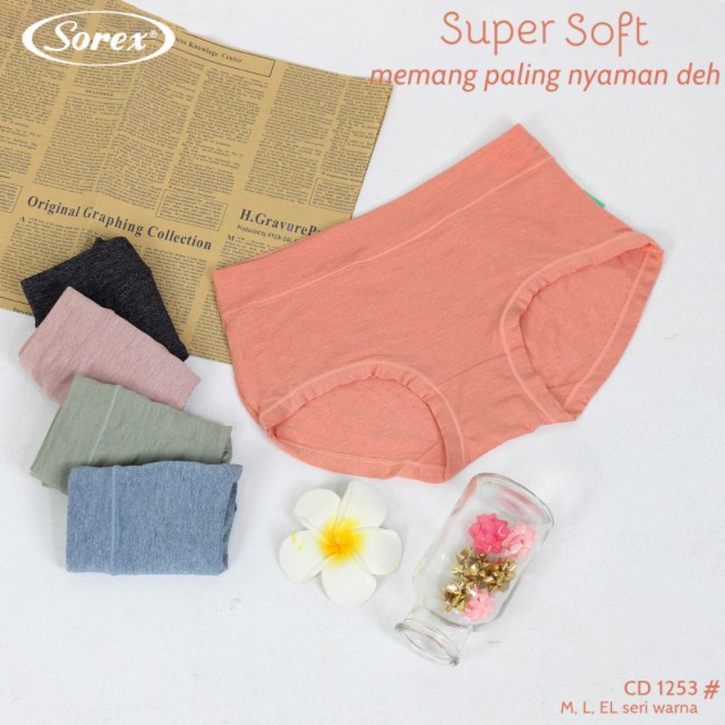 SOREX Cd Wanita Basic 1253 Super soft Original