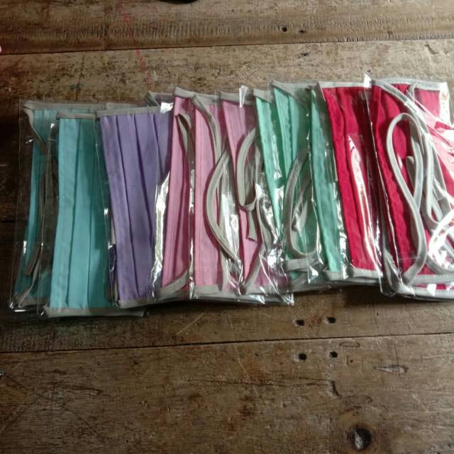 masker bahan oxford .beli grosir lebih murah .produksi gandrungmangu cilacap