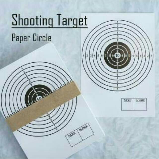 SHOOTING TARGET - PAPER CIRCLE / KERTAS SASARAN TEMBAK / KERTAS SHOOTING TARGET