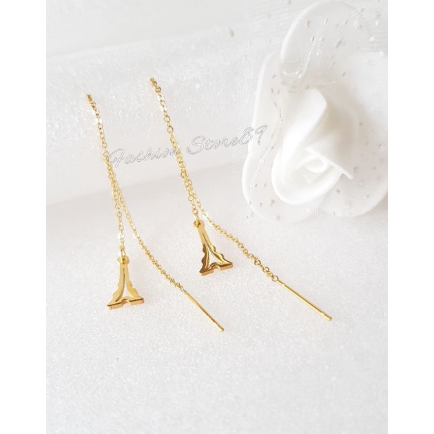 Anting Jurai Panjang Titanium Anting gold Titanium All Varian Anting Bestseller impor Titanium gold ANTIKARAT