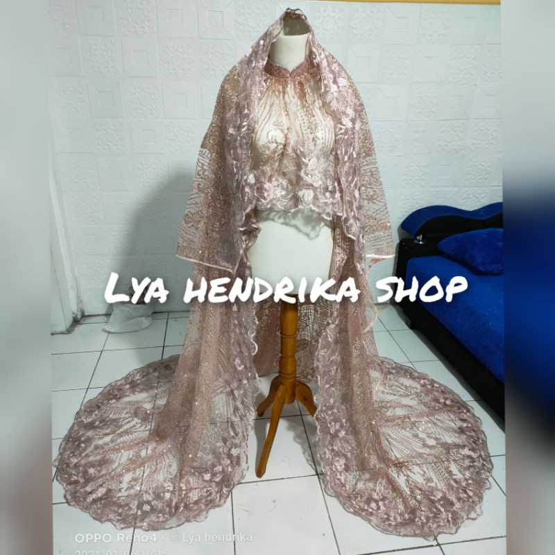 jubah dan kerudung candy tumpal