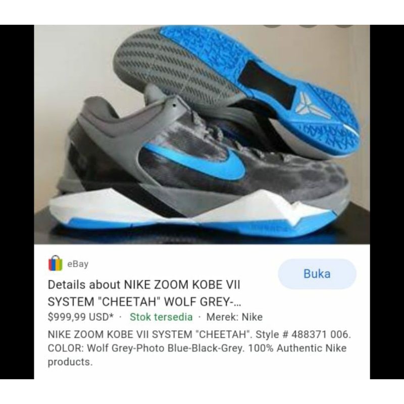 sepatu Nike kobe zoom 3