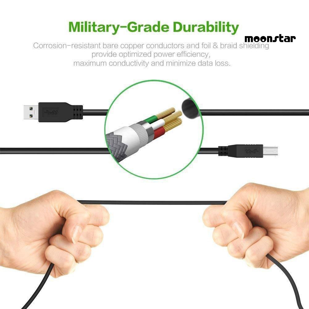 Ms DOONJIEY Kabel Konektor Kecepatan Tinggi USB 3.0 Tipe A Ke B Hub Untuk Printer Scanner