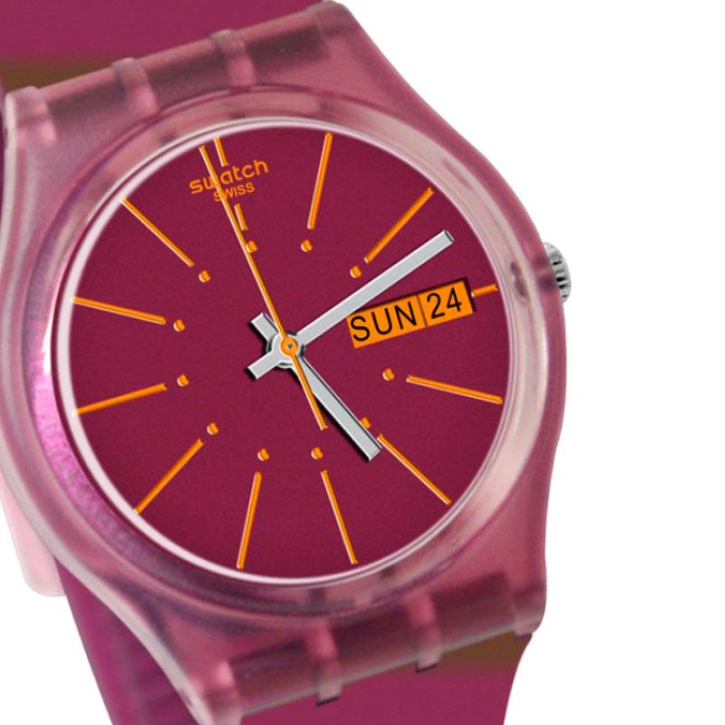 Swatch GP701 Jam Tangan Karet Unisex Sneaky Peaky Analog Original Resmi