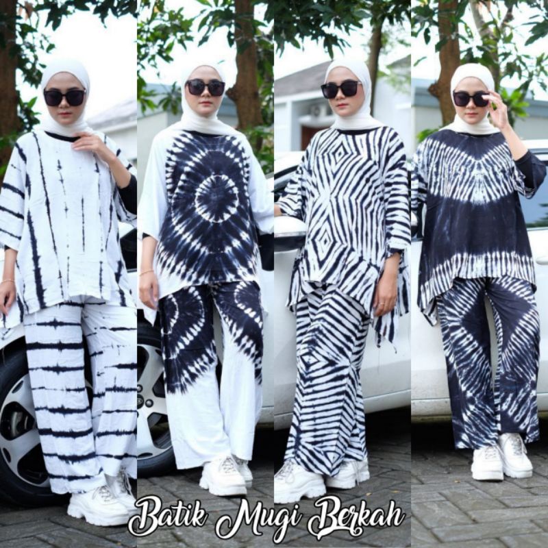 JUMBO SET LD 130 MOTIF SHIBORI RAYON ONE SET