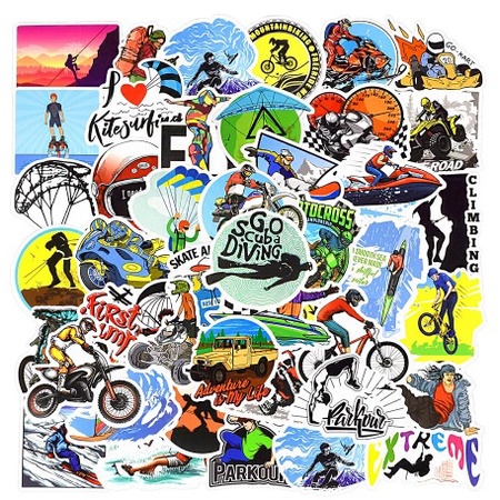 Sticker Bomb Extreme Sports laptop gitar helm 052