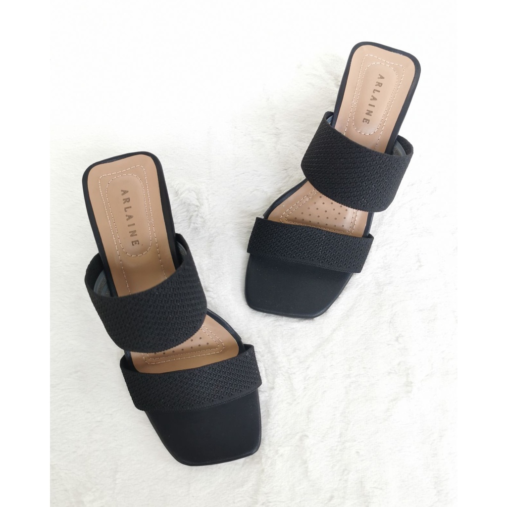 Arlaine- Sachi Sandal Heels Wanita Rajut