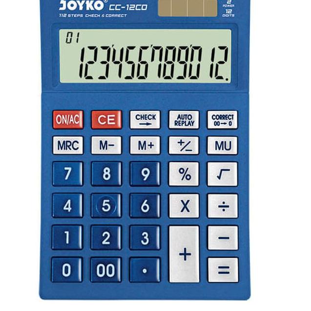 

Big Sale - Calculator Kalkulator Joyko CC-12CO 12 Digits Check Correct MURAH .,