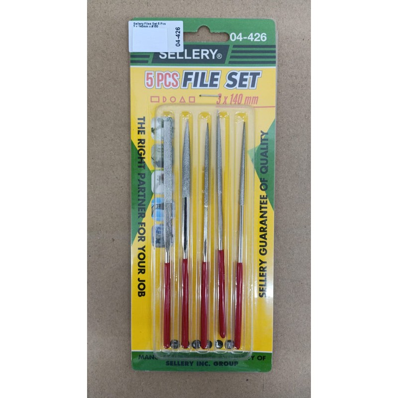 

File Set 3 x 140mm Flat Round