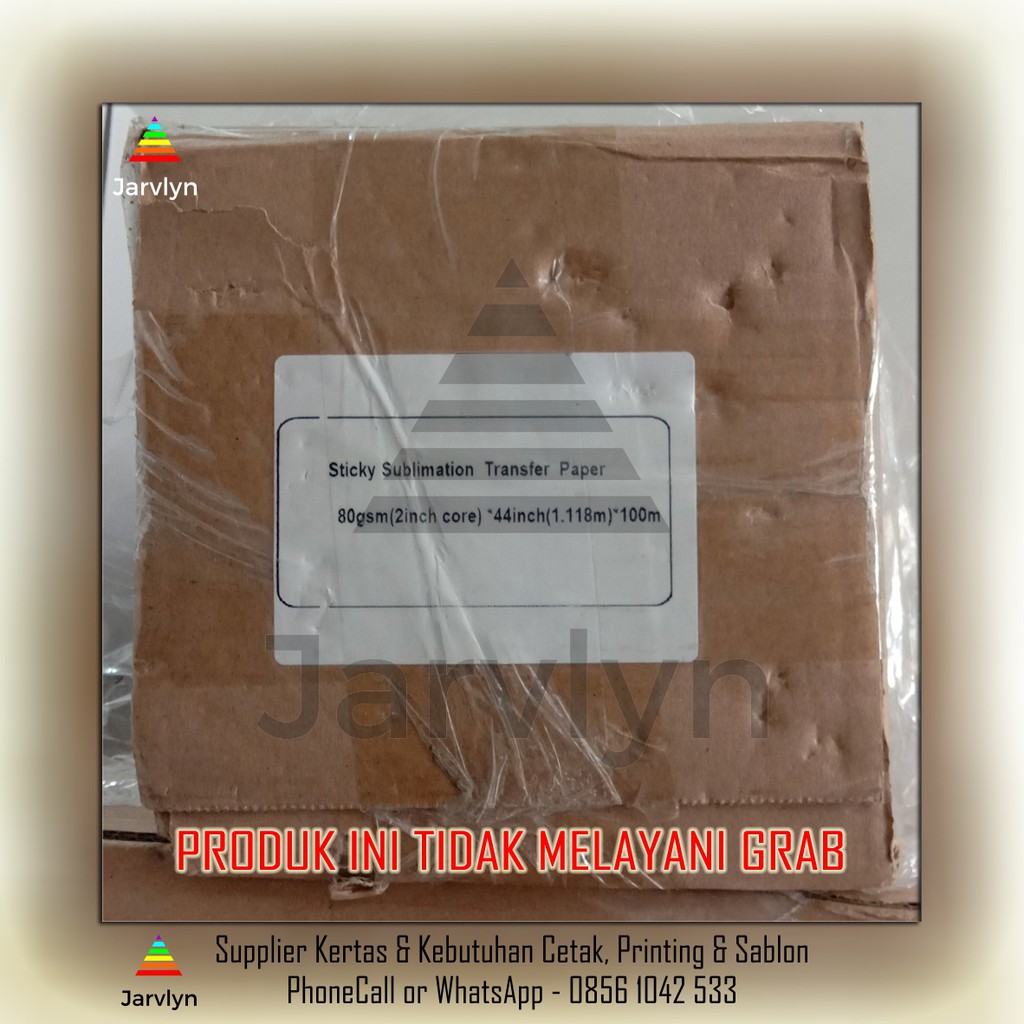 

Kertas Sublim Transfer Paper 80 gsm 111.8cm x 100m - STICKY