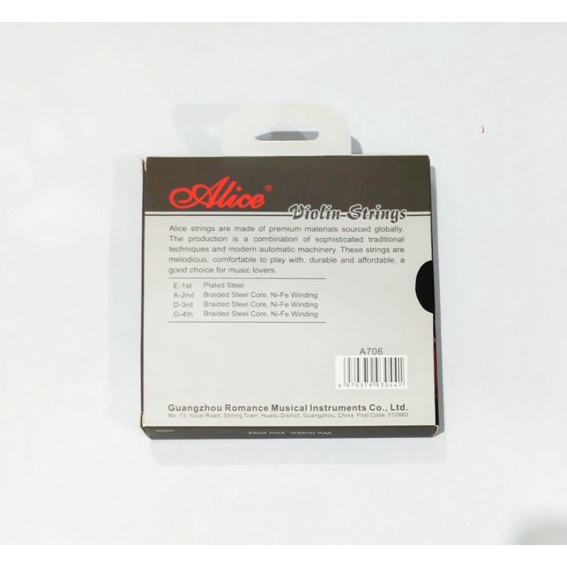 Senar biola Alice A706 violin strings Alice 706 senar Alice tujuh kosong ENAM