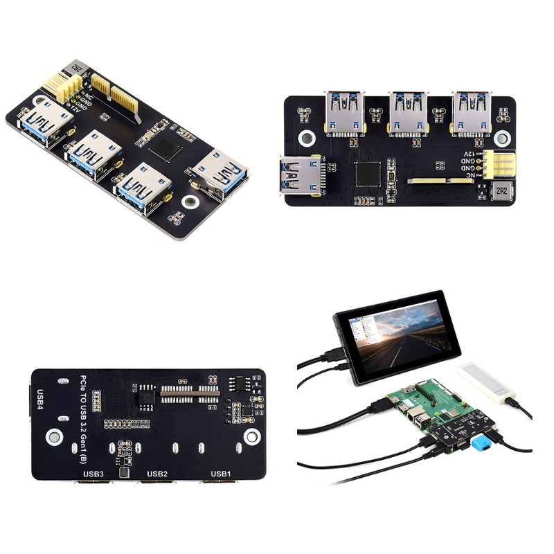 Btsg Untuk Raspberry Pi CM4 Platform Pengembangan Papan IO Resmi Dan Base-Board Acuan Desain Waveshare Compute Module