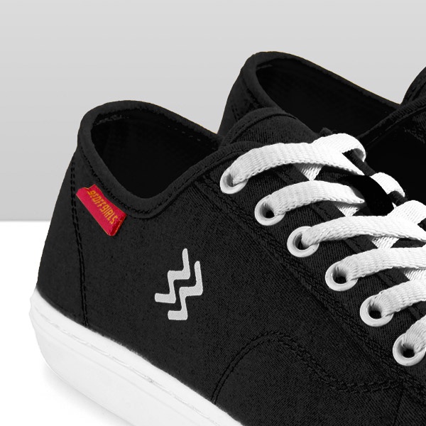 Geoff Girls Official - Una Black White | Sepatu Wanita  | Sneakers Wanita-6