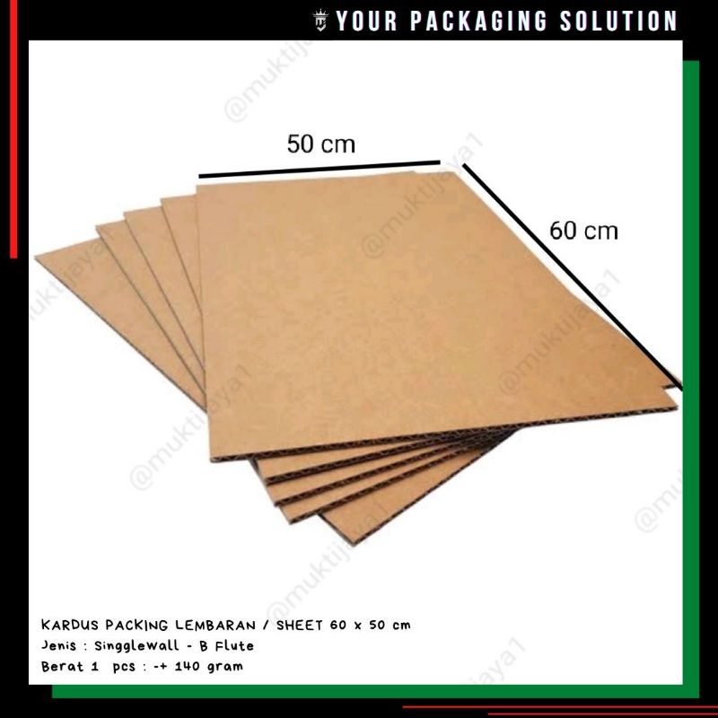 

Sheet Packing • 60x50cm • Kardus/ Karton Lembaran
