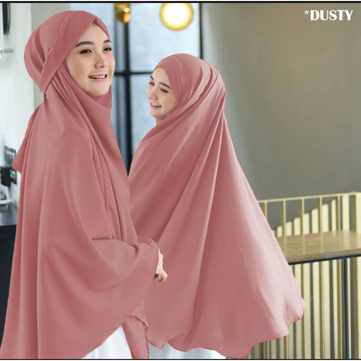 (NEW) Jilbab Hijab Kerudung Bergo Instan French Khimar Cadar Madinah Niqob Syari Jumbo