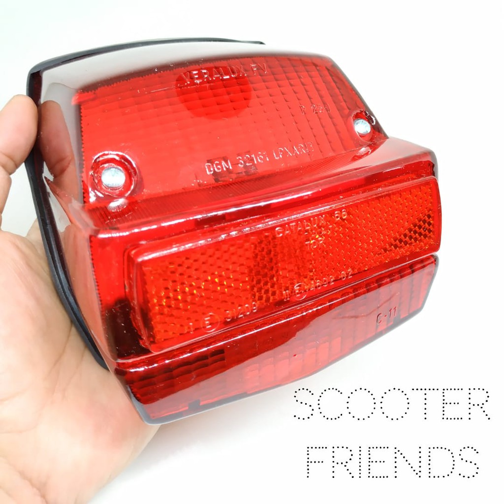 Stoplamp lampu belakang veralux catalux original vespa pts small frame