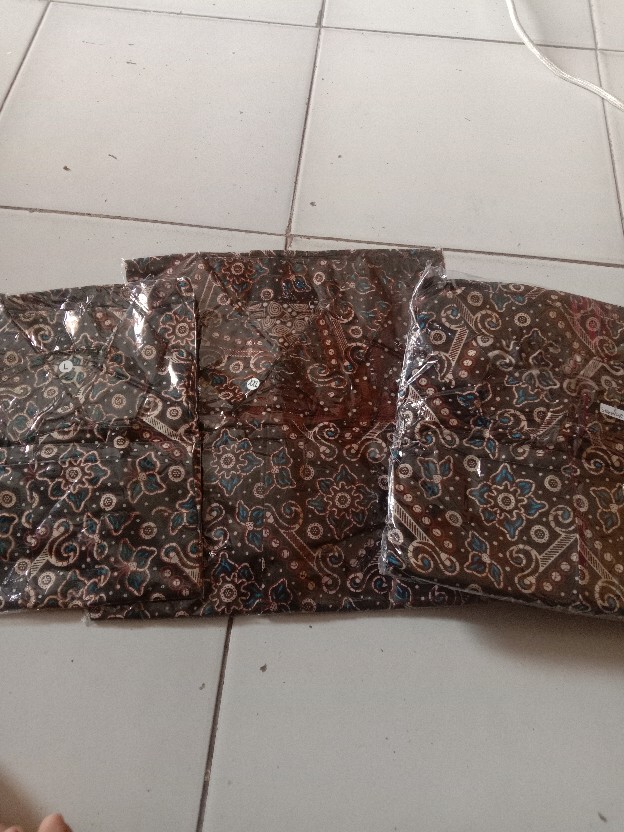 ( Couple Keluarga )batik Couple Keluarga Sania Ruffle Ori Ndoro Jowi Dnt Motif Mataram Termurah