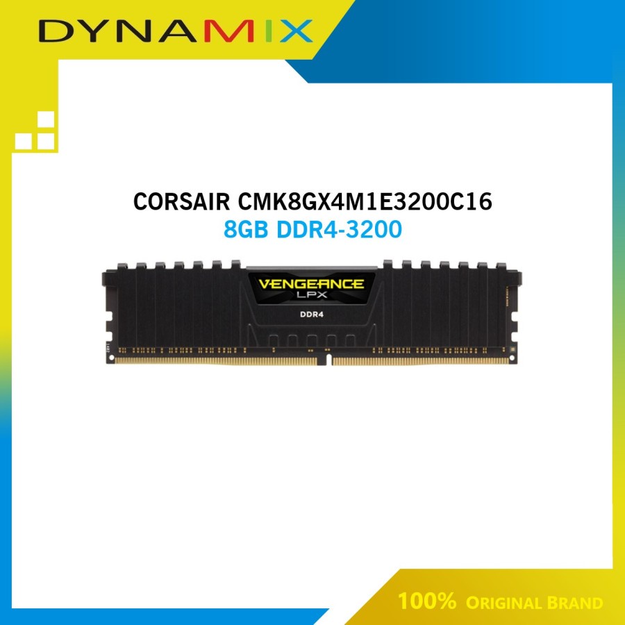 Corsair Vengeance LPX DDR4 CMK8GX4M1E3200C16 8GB (1X8GB) DDR4 3200MHz GARANSI RESMI