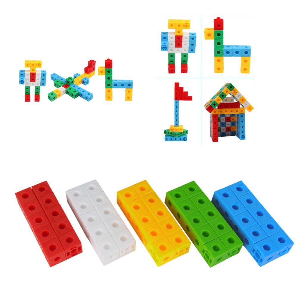 [PREDOLO1] 100pcs MathLink Counting Cubes Early Education 100pc 2cm x 2cm x 2cm cubes