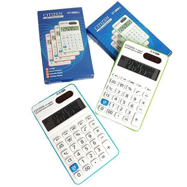 SHABRINA_FASHION!!! Terbaru Kalkulator Citizen CT 3000 Calculator Pocket Check &amp; Correct 12 Digit