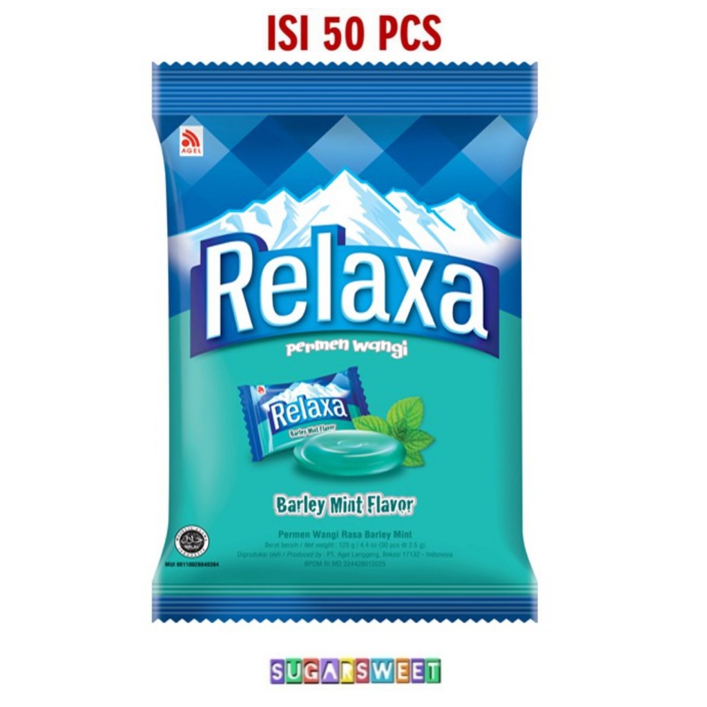 

Relaxa Rasa Barley Mint Bag - 125 gram isi 50 pcs