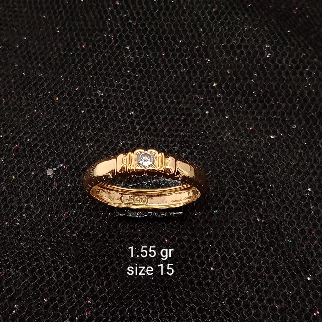 Cincin Emas 17K - 1.55 gr Kadar 750 - 521