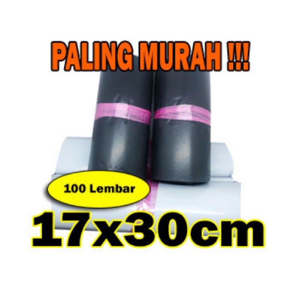 100 lembar 17x30 plastik polymailer / kantong kurir / plastik packing lem