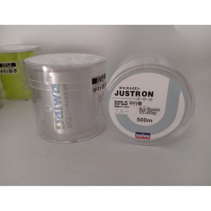 Senar Pancing Karangan Nylon Murah Daiwa Justron Kuat Putih Bening