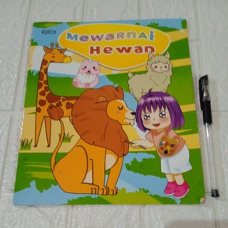 TOKOJUJUR BESAR Buku Mewarnai Anak Full Colour PAUD TK SD Gambar Menggambar Mainan Edukasi Anak Color FullColour FullColor