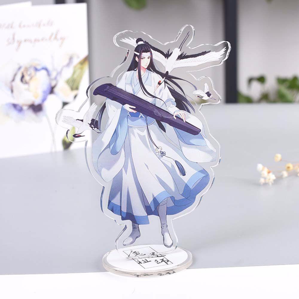 Quinton Mo Dao Zu Shi Kartun Anime Fashion Dekorasi Mainan Koleksi Model Wei Wuxian Desktop Standing Card Lan WangJi Figure Model Plat