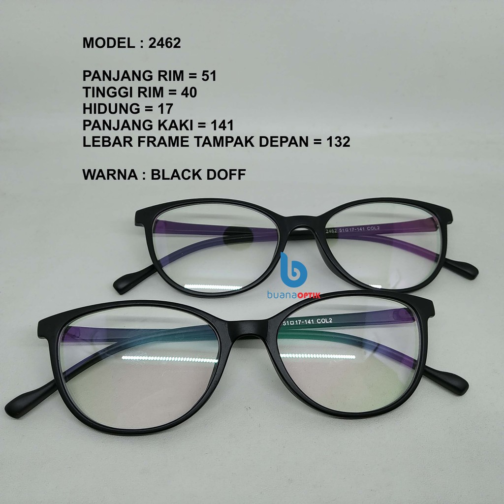 FRAME KACAMATA 2462 PLASTIK BULAT
