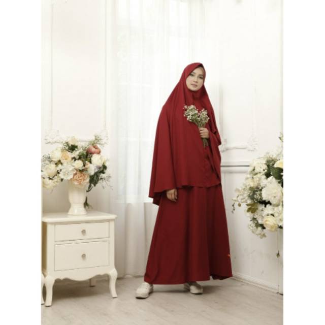 Gamis Syar'i + Jilbab Syar'i + Cadar Premium Original - Nibras Syar'i NS 50