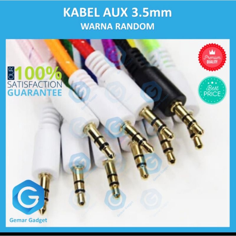 KABEL JACK AUDIO AUX 3,5MM 1X1 RANDOM