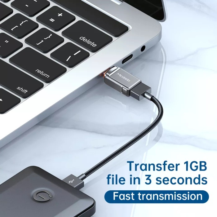 MCDODO OTG Adapter Converter USB 3.0 to Type C Data Transmission