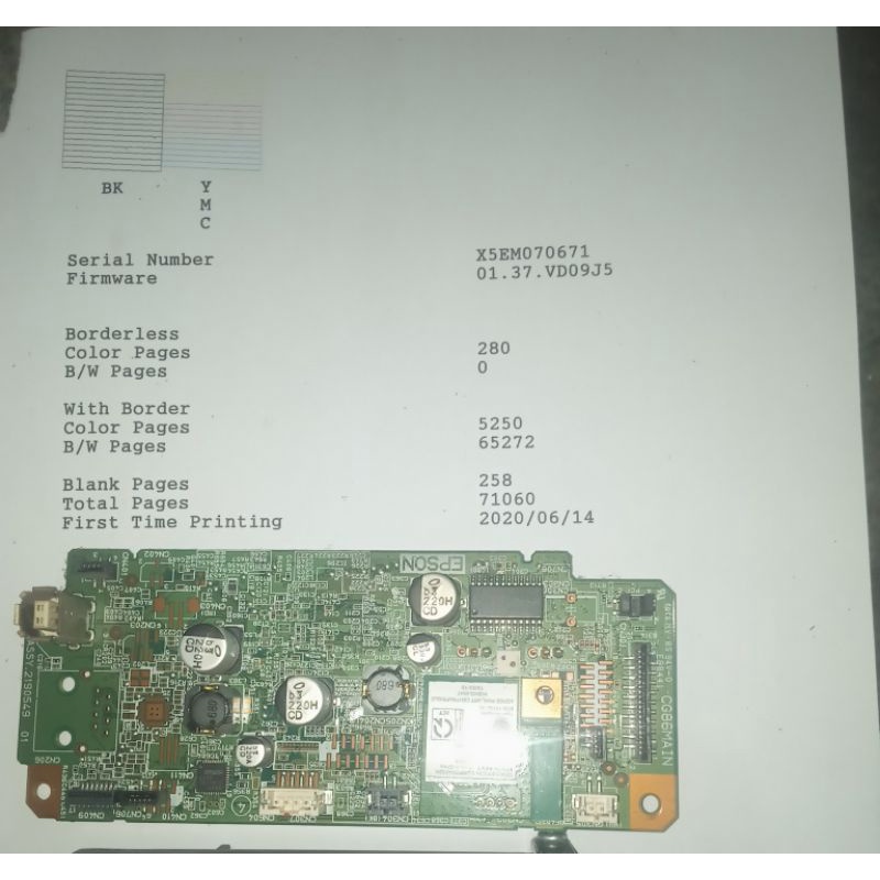 Mainboard Epson L3150 wifi Second Normal
