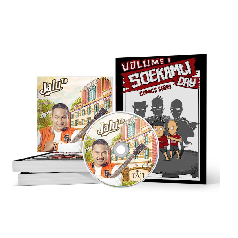 CD JALU TP (ENDANK SOEKAMTI VERSI JAZZ) + BUKU SOEKAMTIDAY VOL. 1 ORIGINAL ENDANK SOEKAMTI