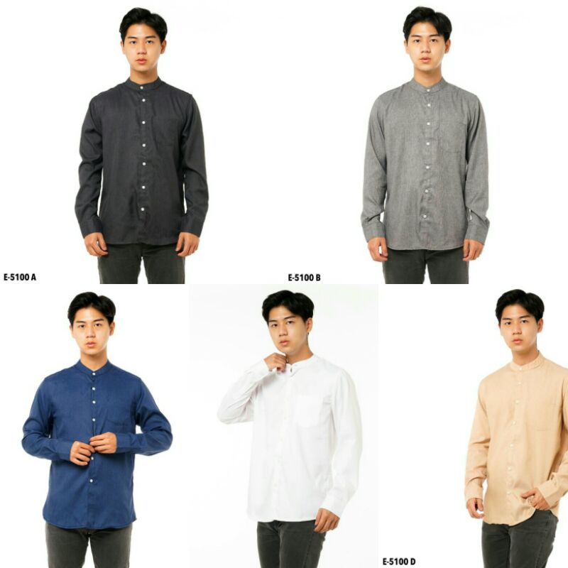 baju koko couple | kemeja kerah koko | baju koko coklat susu | baju koko seragam