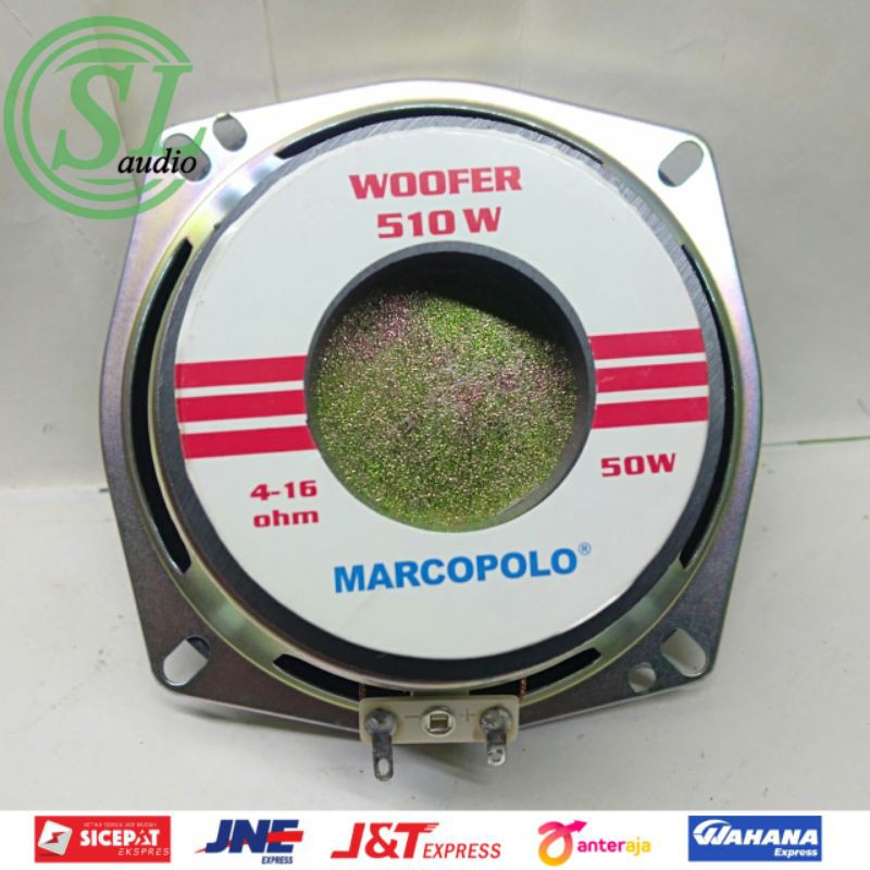 Speaker Woofer 5" MARCOPOLO 510W Double Magnet