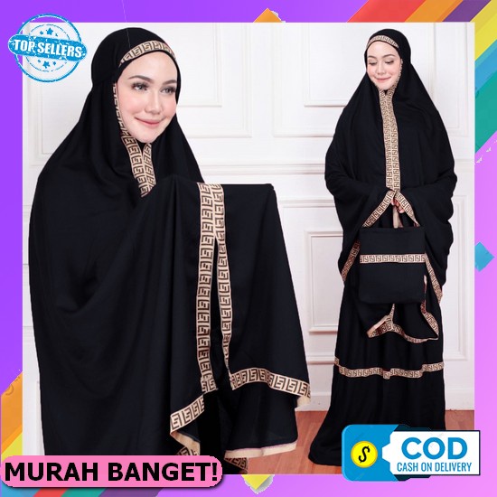 Mukena Rukuh Wanita Dewasa Remaja Cantik Murah Mewah Premium Terbaru 2022 Model Kekinian Polos Bahan