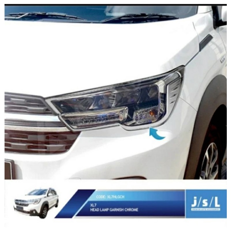 Garnish List Lis Cover Lampu Depan Suzuki XL7 Chrome