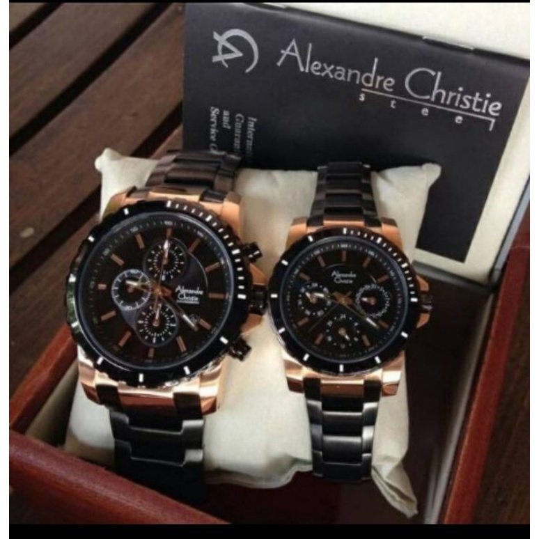 jam tangan couple alexander cristie original