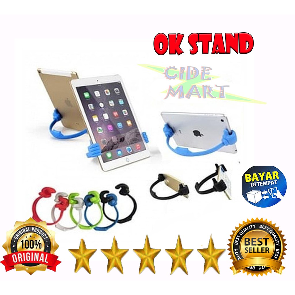 OK STAND / holder OKE HANDPHONE jempol sip penyangga hp smartphone pegangan unik thumb up