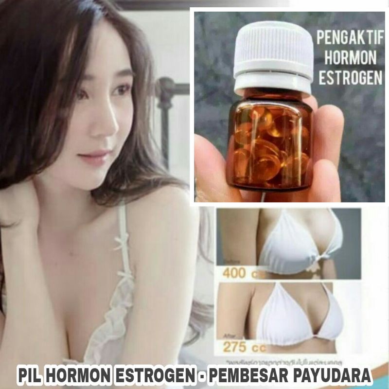 PIL HORMON ESTROGEN PEMBESAR PAYUDARA DAN BOKONG Pengaktif Hormon Kewanitaan ORIGINAL 100%isi 10 Pil
