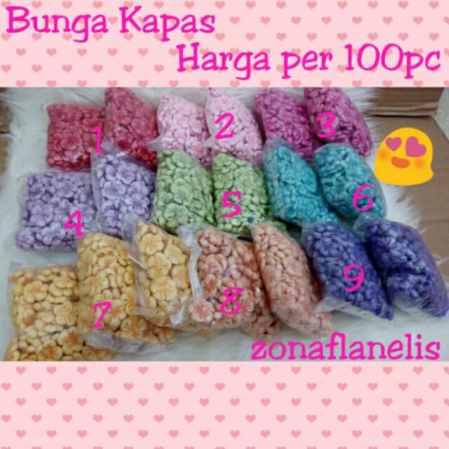 

Aplikasi Bunga kapas harga perpak=100pc/ APLIKASI BUNGA KAPAS MURAH