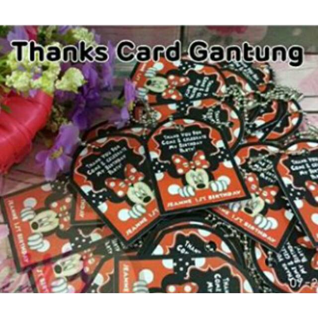 

Thank You Card SIMPLE CUSTTOM - MIN 10PCS!!!