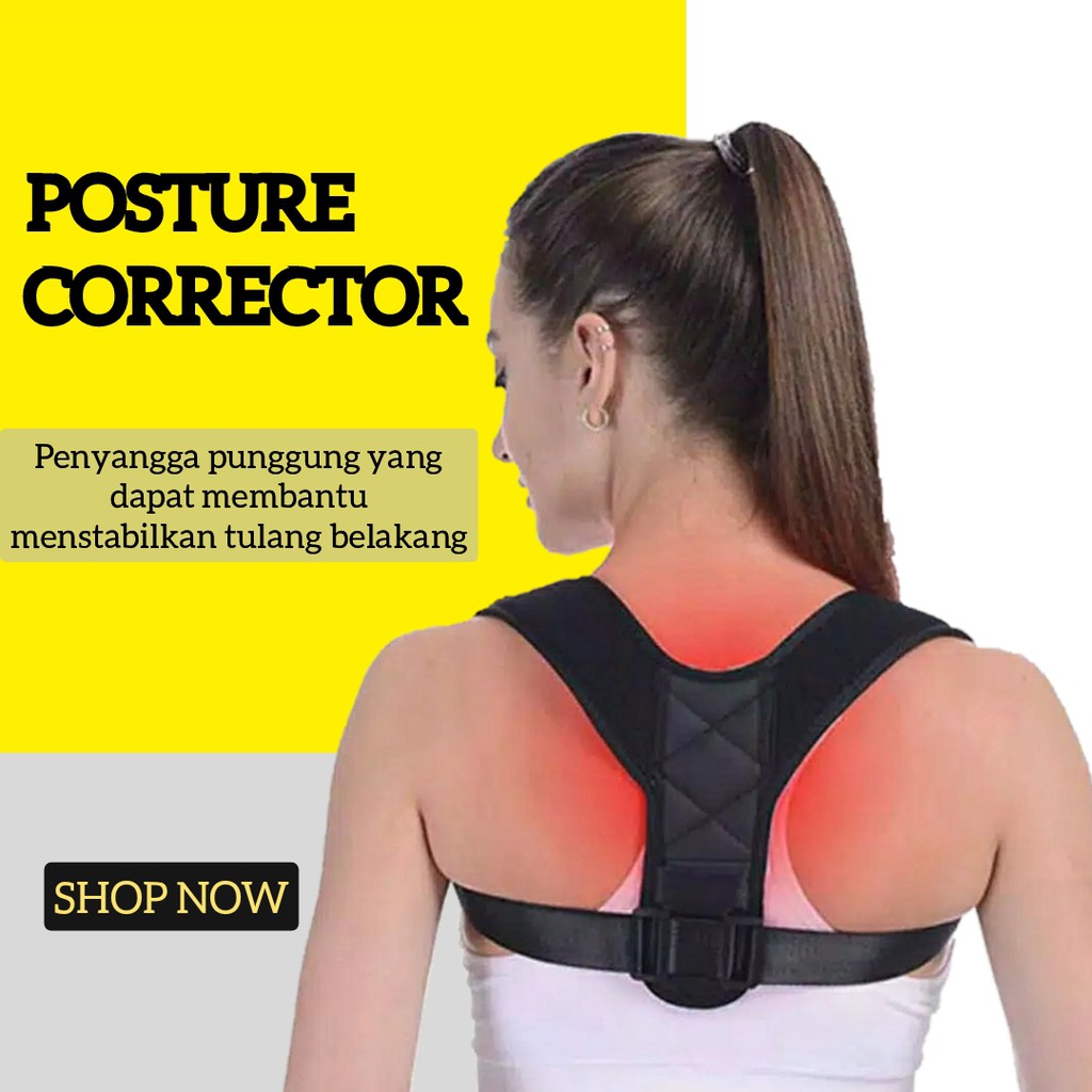 Sabuk Penyangga Punggung Posture Corrector Back Support Belt Korset Penegak punggung Tulang Belakang