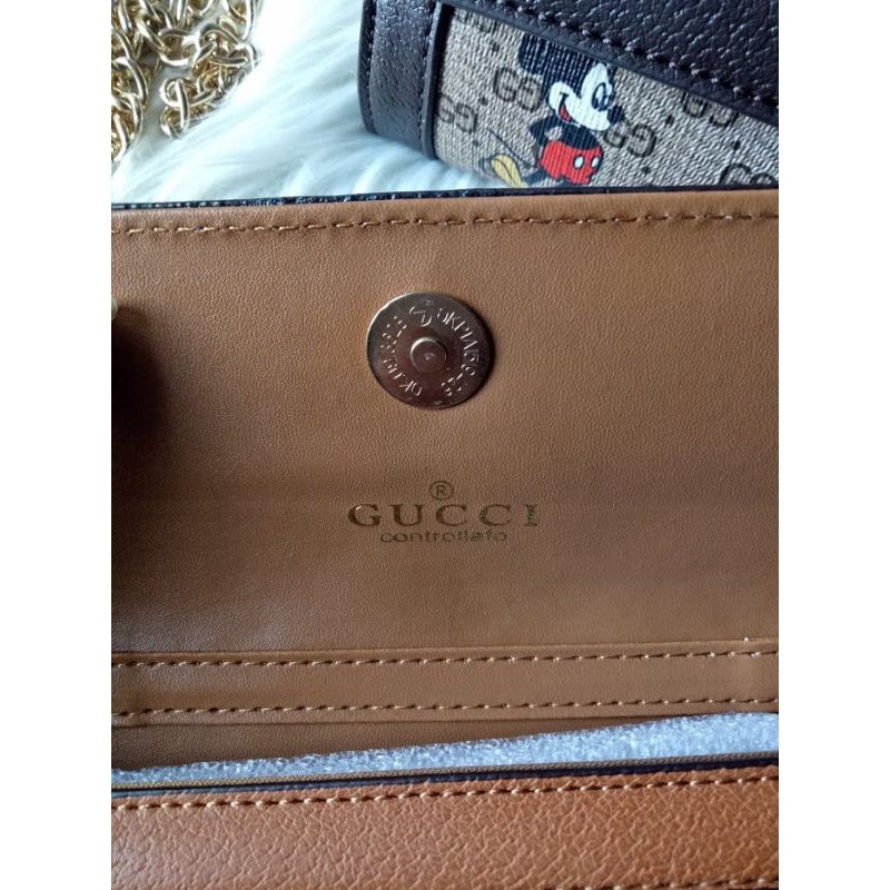 clutch sling rantai gucci mickey